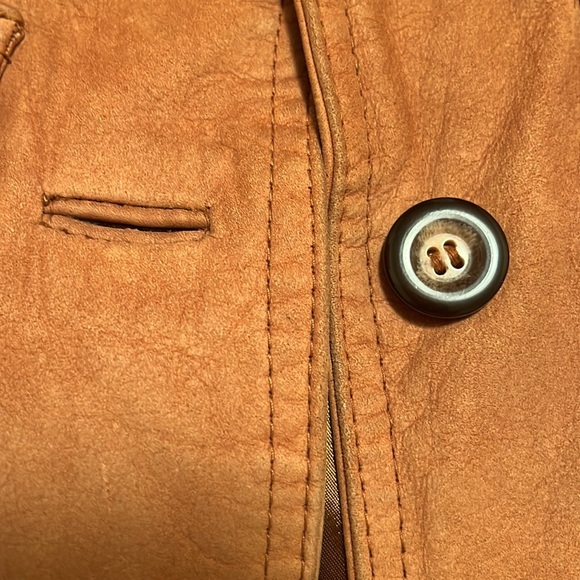 Vintage GEORGETOWN LEATHER DESIGN Button Down Blazer Jacket S - Picture 13 of 16